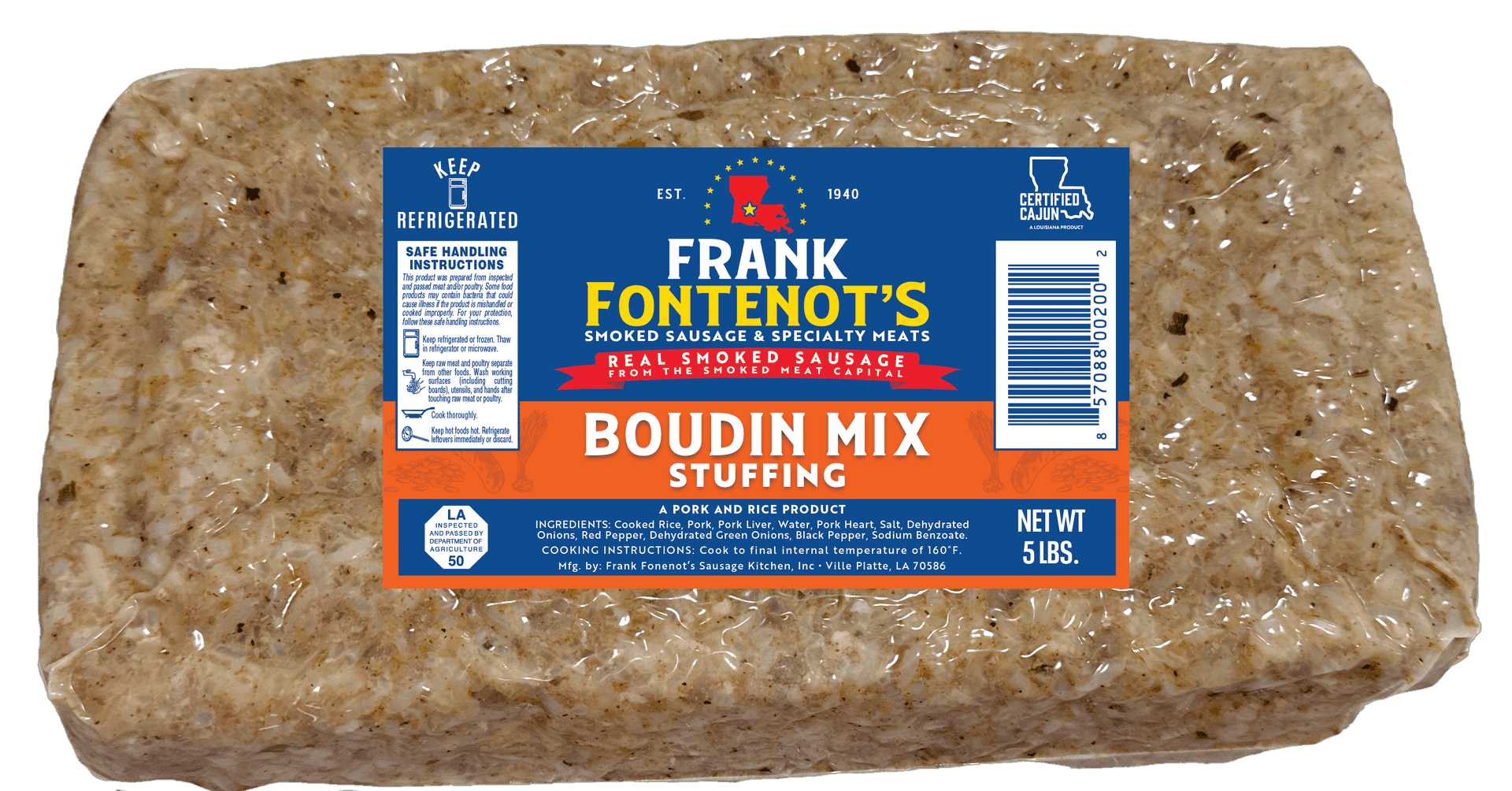 Old Fashioned Boudin Mix - 5 lb