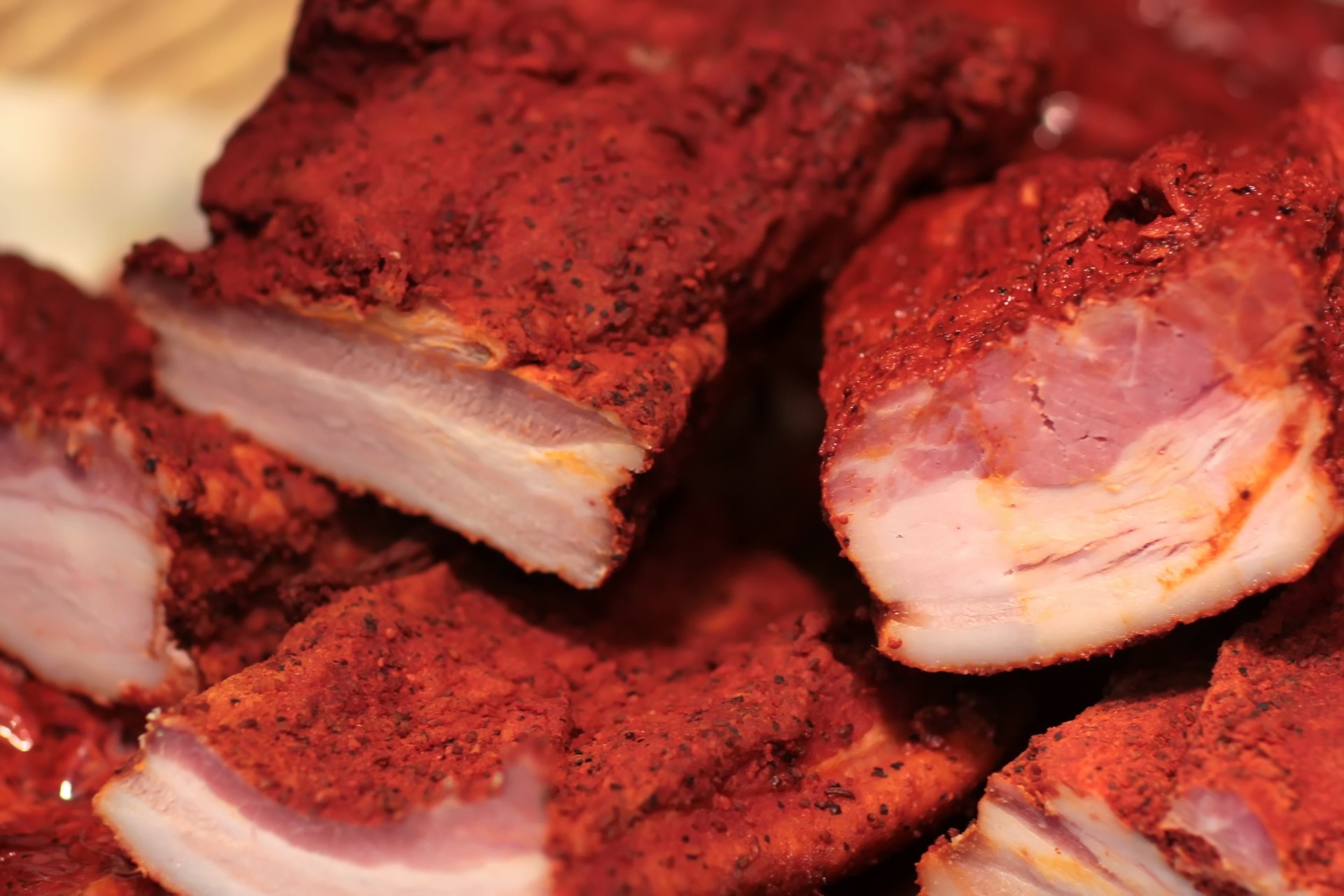 Bacon and pork ham