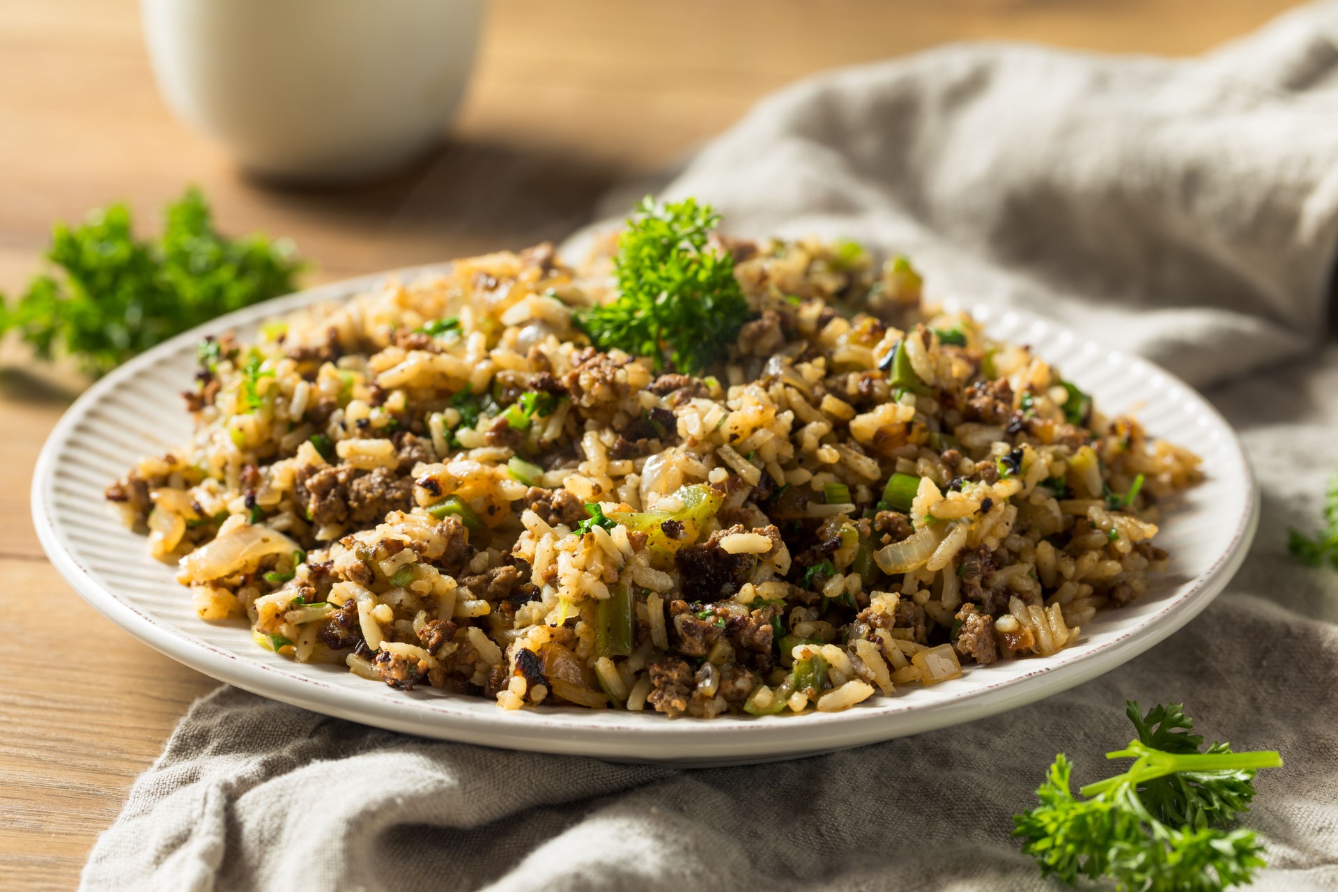 Cooked Cajun Dirty Rice
